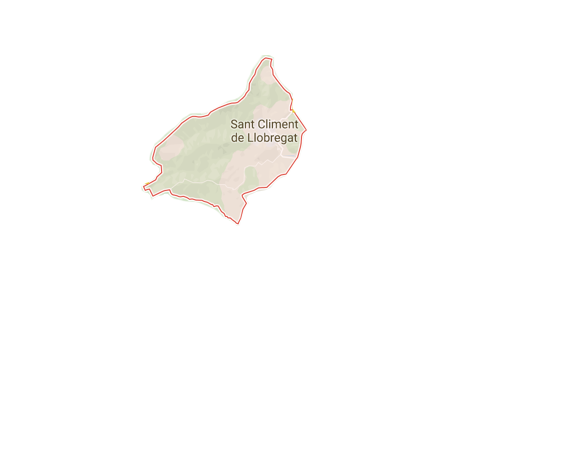 Mapa del terme municipal de Sant Climent de Llobregat